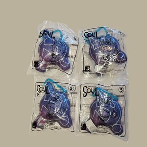 New Lot of 4 McDonald's Happy Meal Disney Pixar Soul Terry Plush #5 Sealed
